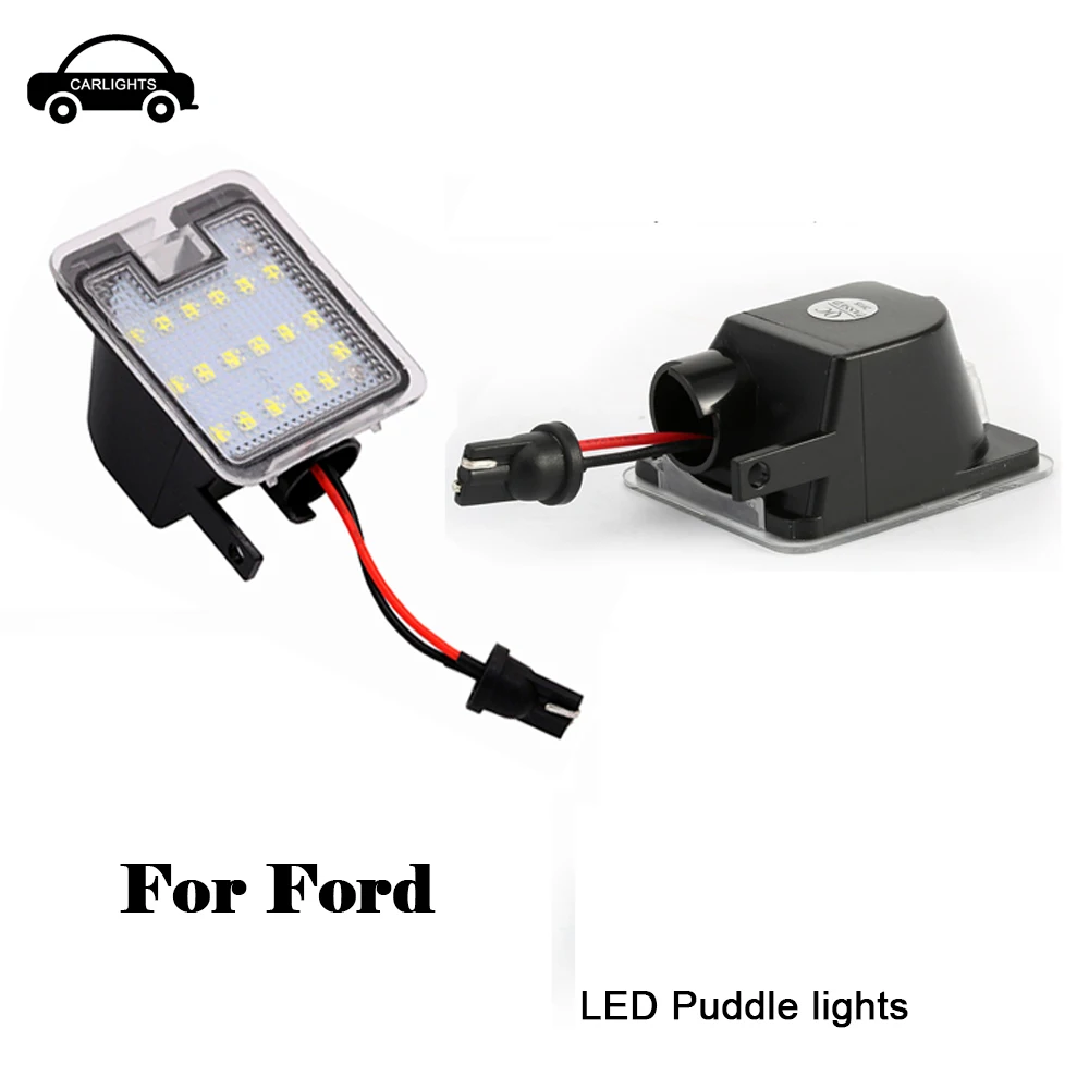 

2x led for Ford side under mirror puddle light no error C-max Grand C-Max Focus Kuga Escape Mondeo IV S-max WA6 auto accessory