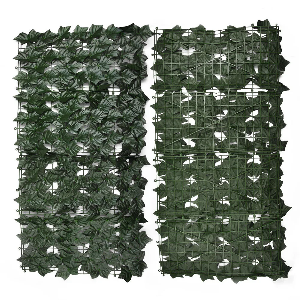 4PCS Artificial Hedge Panels Garden Fence Wall Landscaping Privacy Screen Mesh Trellis Home Outdoor Decor 25*50CM