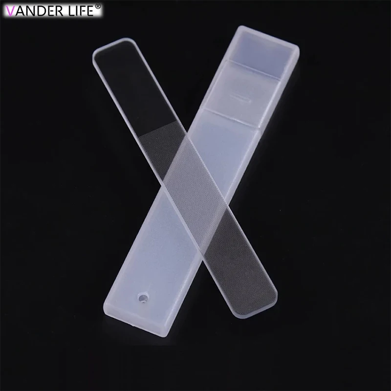VANDER LIFE Professional Nano Glass Transparent Buffing Grit Sand Nail Art Durable File Sanding Polishing Grinding Manicure Tool | Красота и