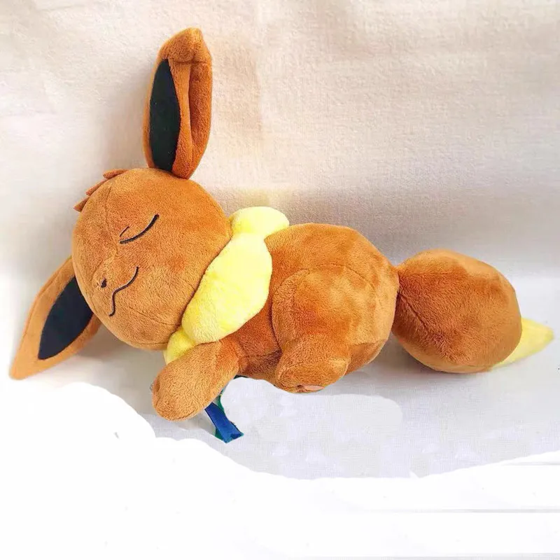 Anime Games Pokemon Series 35CM Sleep Eevee Plush Toy, 54 OFF