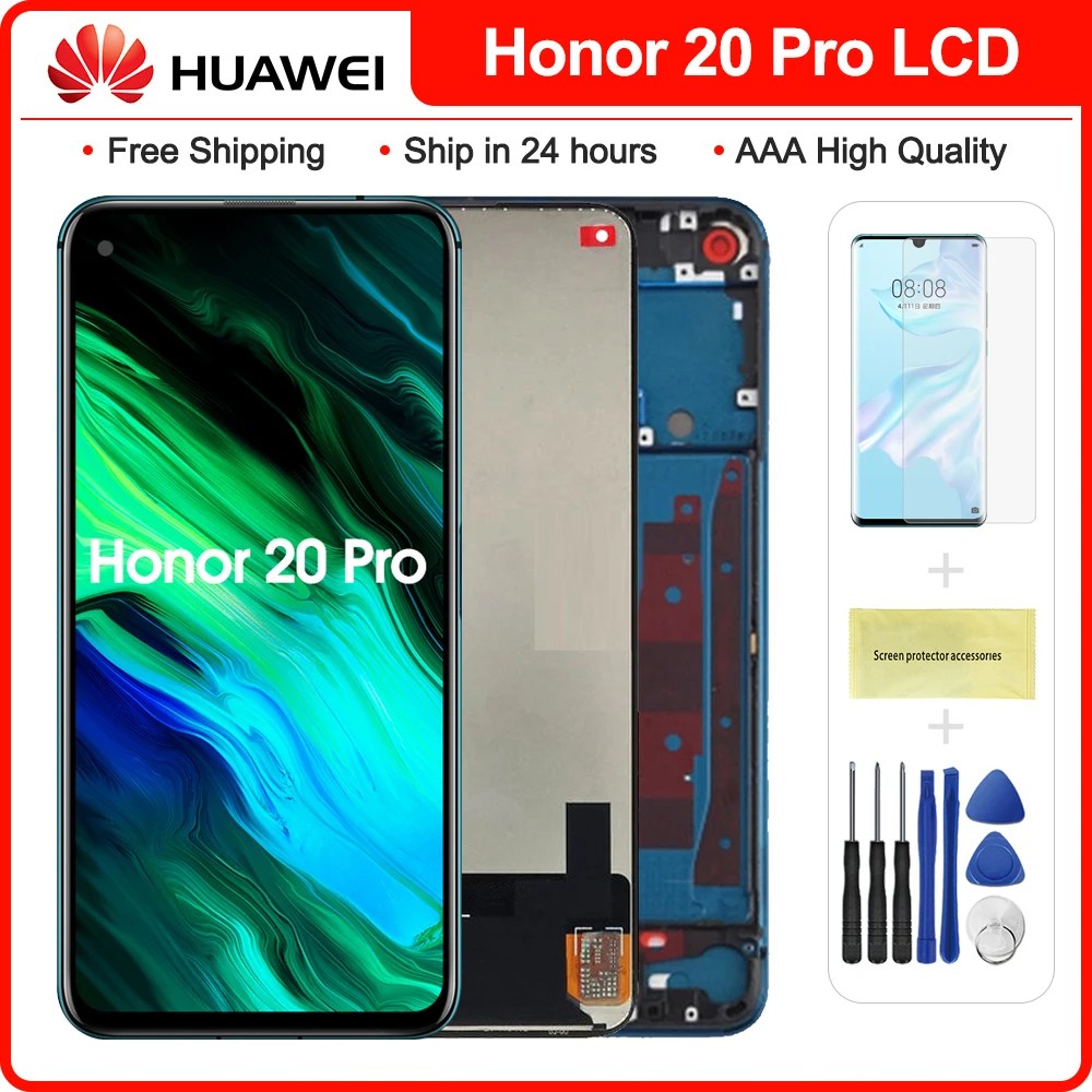 Дисплей для Huawei Honor 20 Pro 6 26 '' сменный сенсорный ЖК-экран с дигитайзером в сборе