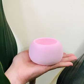 

Concrete Mold Silicone Diamond Pot Mould Round Shape Design Molds for Cement Gardening Planting Plaster clay epoxy mold