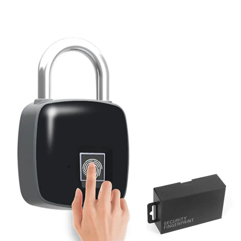 

fingerprint cabinet lock Home Gate office warehouse Keyless Anti-theft padlock rainproof Electronic Smart intelligent usb lock