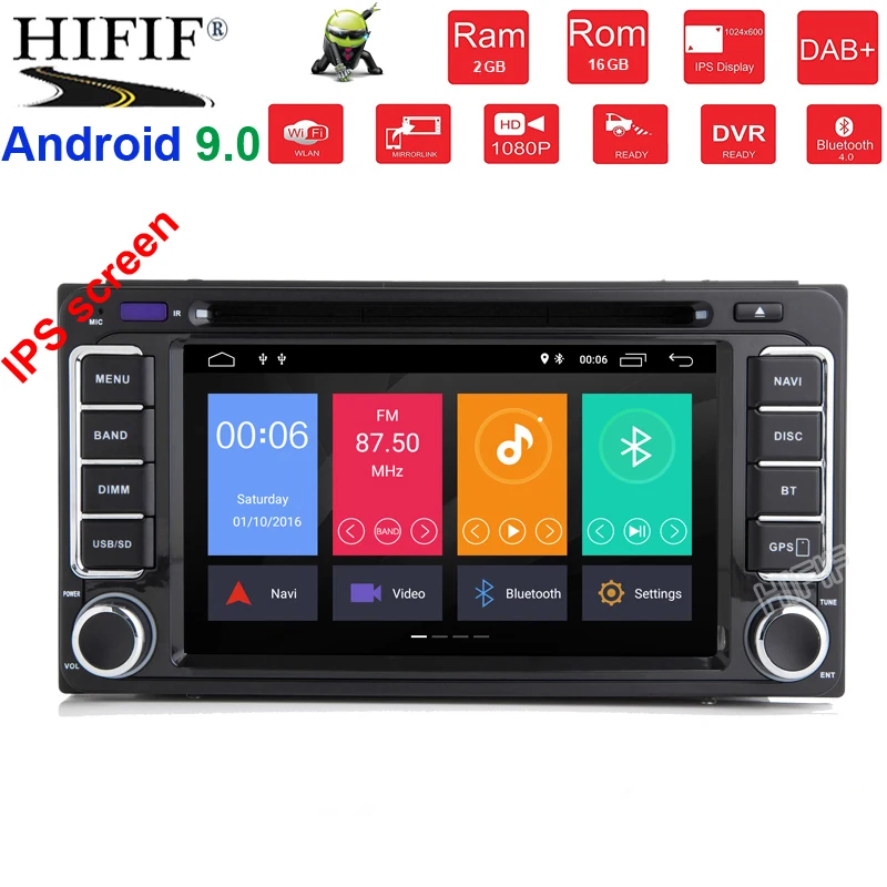 cheap Android 9.0 IPS Octa Core Car DVD Player for Toyota RAV4 Corolla EX Vios Vitz Hilux Terios Avanza Fortuner Prado with Radio GPS