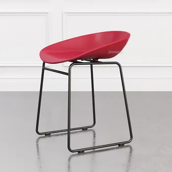 

New Nordic Bar Stools Cafe Lounge Stool Simple Bar Stool Designer Wrought Iron Gold Chair Bar Chair