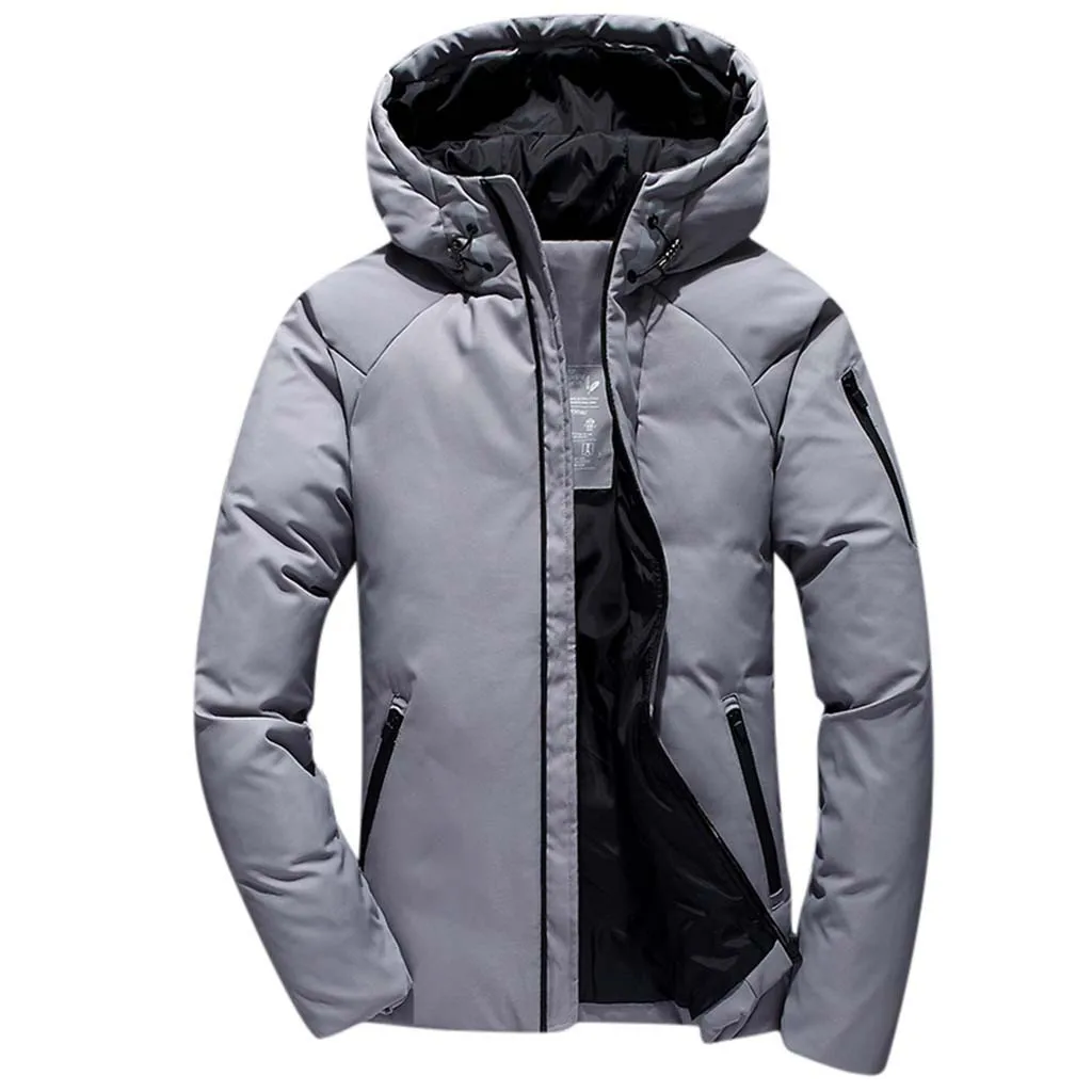 Модная мужская теплая куртка с капюшоном, осенне-зимняя повседневная куртка с карманами и пуговицами, теплая кожаная куртка, пальто с капюшоном, Roupas Masculina