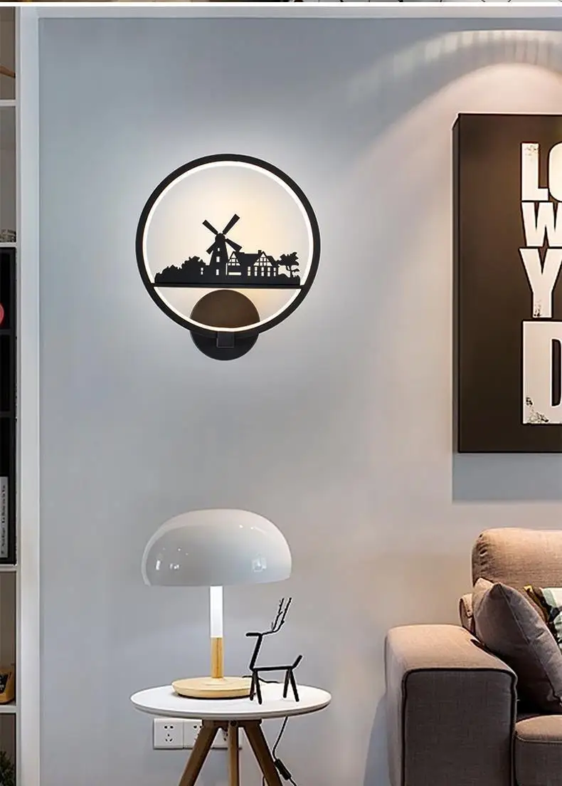 Deco лампа туалетный столик Lampara лестница Coiffeuse Avec Miroir Aplique De Pared спальня Led аппликация Murale светильник Настенный светильник