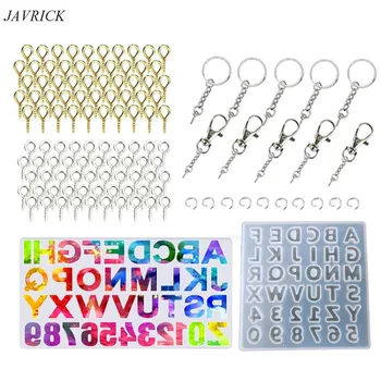 

255PCS Alphabet Resin Molds Reversed Letter Number Silicone Resin Molds Epoxy