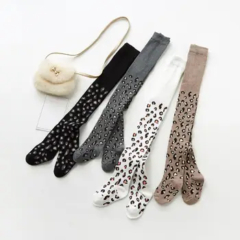 

2-9T Autumn Toddler Baby Girls Soft Pants Leggings Children Cute Stretchy Leopard Print Trousers Bottoms