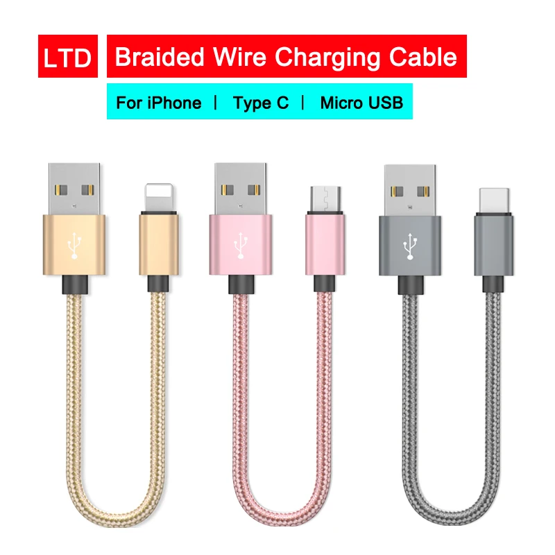 

Type C Micro USB Charging Cable Data line for Huawei P30 Pro For Xiaomi Note 9 For Samsung S10 For iPhone XS/XR Phone Charging