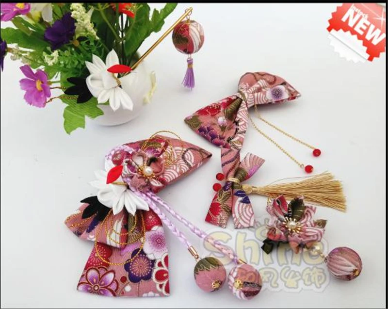 手作り綿の布ヘアアクセサリーちょうさくらコスプレ韓服着物帽子ヘアピンクリップh コスチューム アクセサリ Aliexpress