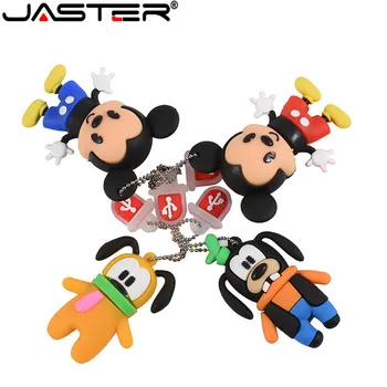 

JASTER Mickey and Goofy Pluto USB Flash Drive pen drive Animal cartoon pendrive 4GB/8GB/16GB/32GB exquisite pendrive funny usb
