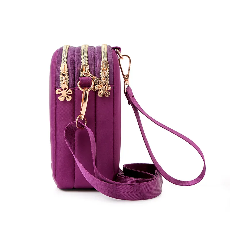 

New Style Nylon Cloth WOMEN'S Bag Trend Embroidered Elephant Women's Shopping Shoulder Oblique Square Sling Bag