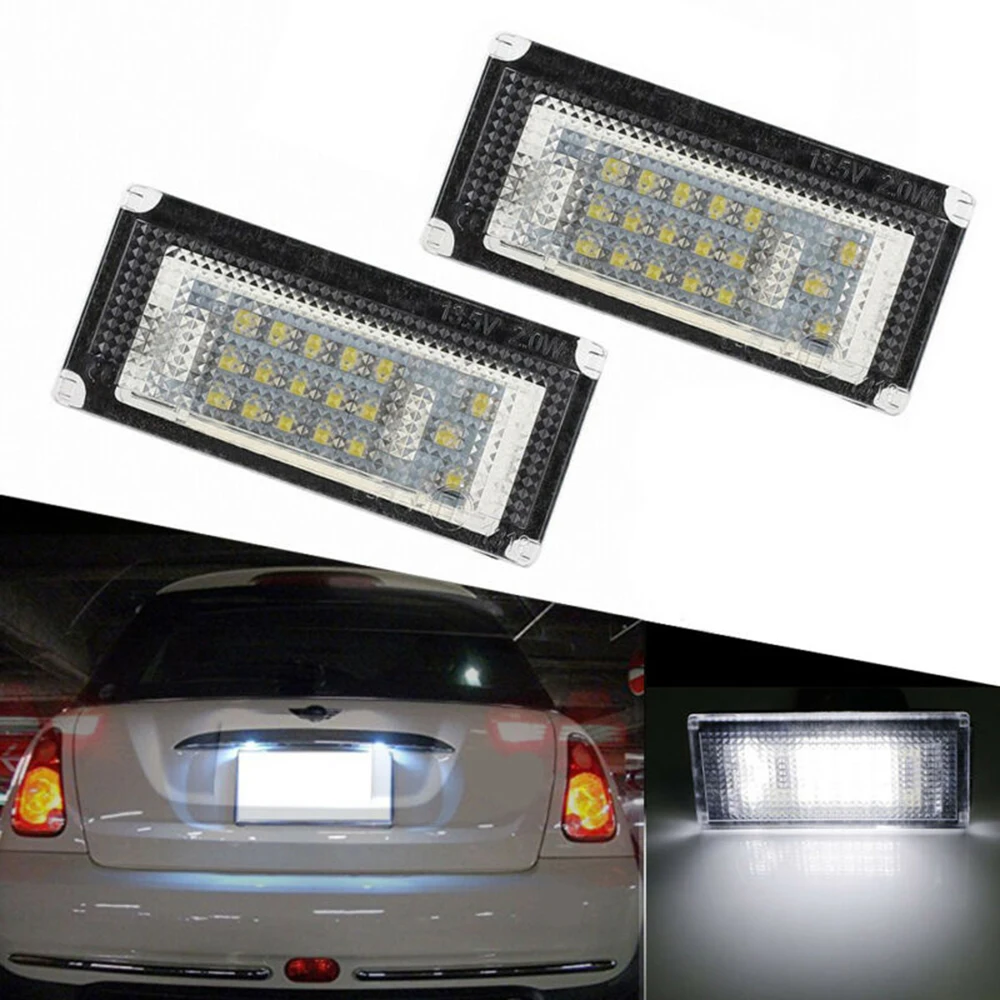 2 шт. Автомобильные светодиодные лампы для номерного знака аксессуары BMW MINI COPPER R50