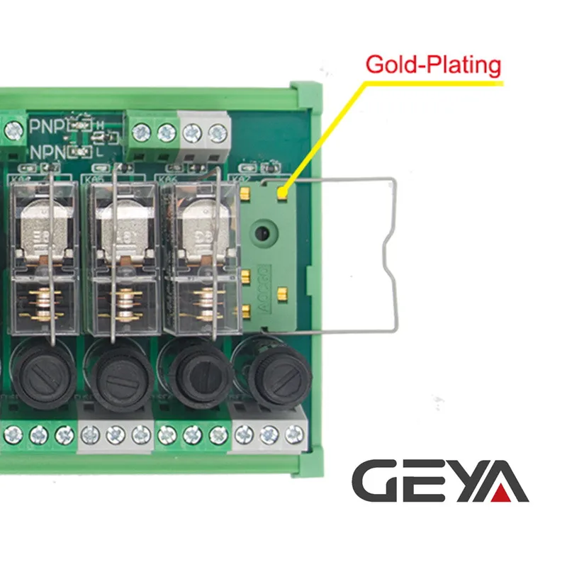GEYA NGG2R 8 каналов Omron Реле модуль для ПЛК контроллер SPDT реле ПЛК 12VDC 24VDC с предохранителем 8A