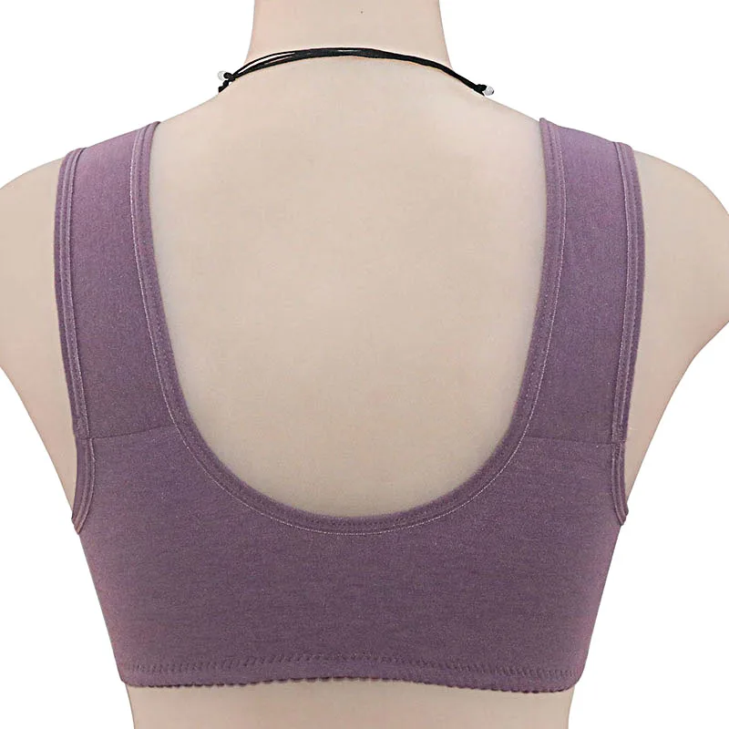 Wire Free Bra Cotton Women Confortable Underwear Soft Push Up