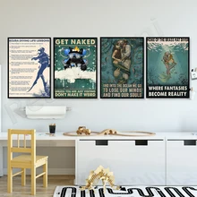 

Cat Scuba Diving, Scuba Diving Poster - Home of the Copper Cap Driver Fantasy Becomes Reality Mermaid Poster Love Diver Art