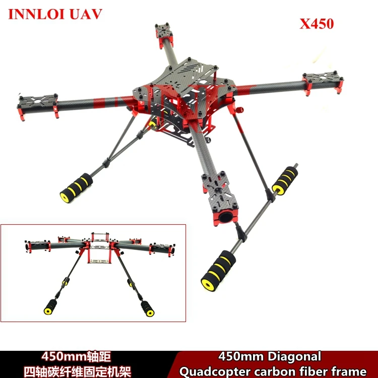 

DIY 4-Axis 450 500 550mm Carbon Fiber fixed Frame for 4-rotors Quadcopter frame body FPV and Accessories [INNLOI UAV ]