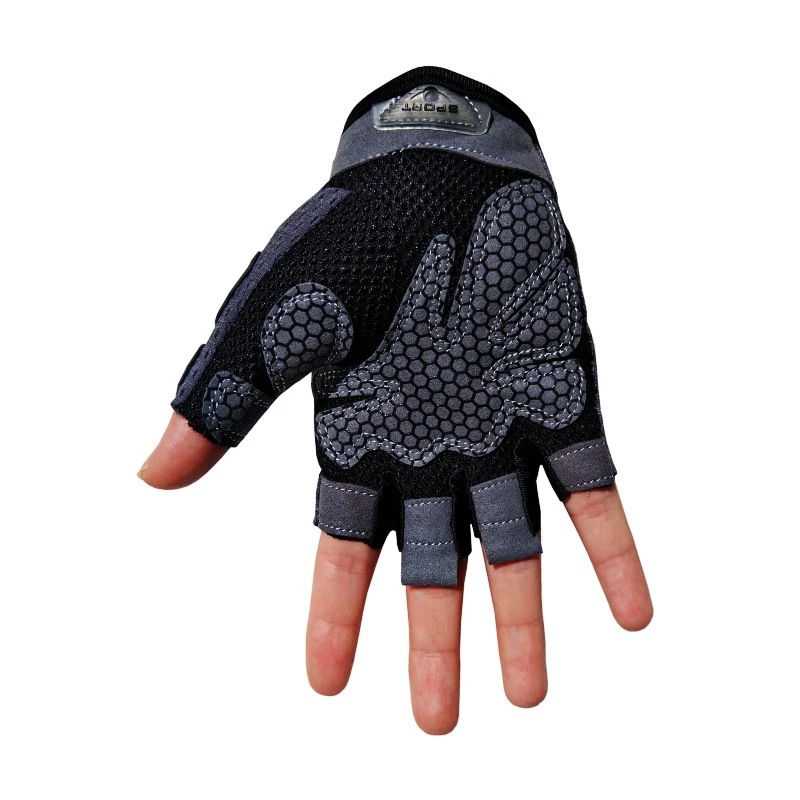 Professional Gym Fitness Gloves Power Weight Lifting Women Men Crossfit Workout Bodybuilding Half Finger Hand Protector (24)