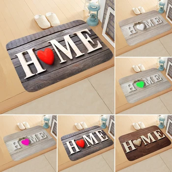 

Home letter Print Doormats Rectangle Non-Slip Door Mat Bedroom Kitchen Entrance Print Floor Mat Doormats