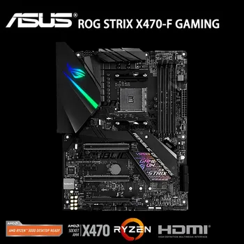 

Socket AM4 Asus ROG STRIX X470-F GAMING Motherboard AMD X470 DDR4 3466MHz 64GB PCI-E 3.0 HDMI Desktop X470 Mainboard AM4 Used