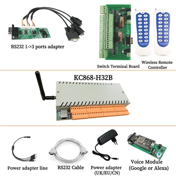 

32 Channel Ethernet Wifi Relay Smart Controller Home Automation DIY Voice Switch Terminal Board App For WAN And LAN no internet