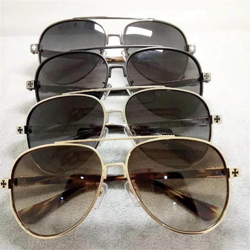 

Retro Chrome Cool Cross Sun Glasses Men's Big Box jian lan Sunglasses Driver Driving Glasses