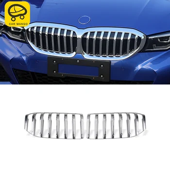 

CarMango for BMW 3 Series G20 2020 Car Styling Front Middle Net Grills Grille Frame Cover Trim Exterior Auto Replacement Parts
