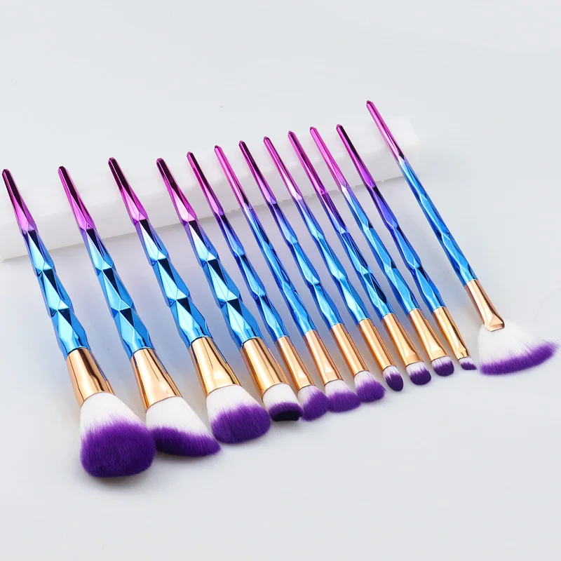 SinSo 12/20PCS Professional Makeup Brushes Set Beauty Cosmetics Tool Foundation Powder Eyebrow Eyeliner Blush Makeup Brush Kit - Handle Color: 12pcs Purple