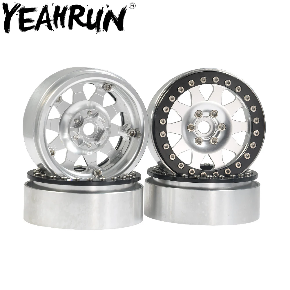 Колеса YEAHRUN 2 дюйма Beadlock из сплава для 1/10 RC Rock Crawler Axial Wraith TRX4|Детали и аксессуары| |
