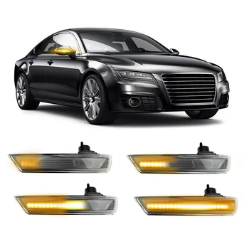 

LEEPEE 2PCS Repeater Flowing Light Side Wing Rearview Mirror Indicator Blinker LED Dynamic Turn Signal Light Car Accessories