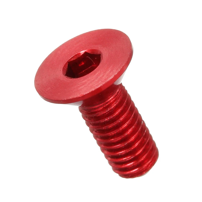 Suleve M3AH4 10 шт. M3x8mm потайной шестигранный винт 7075 из алюминиевого сплава с плоской головкой метрический винт