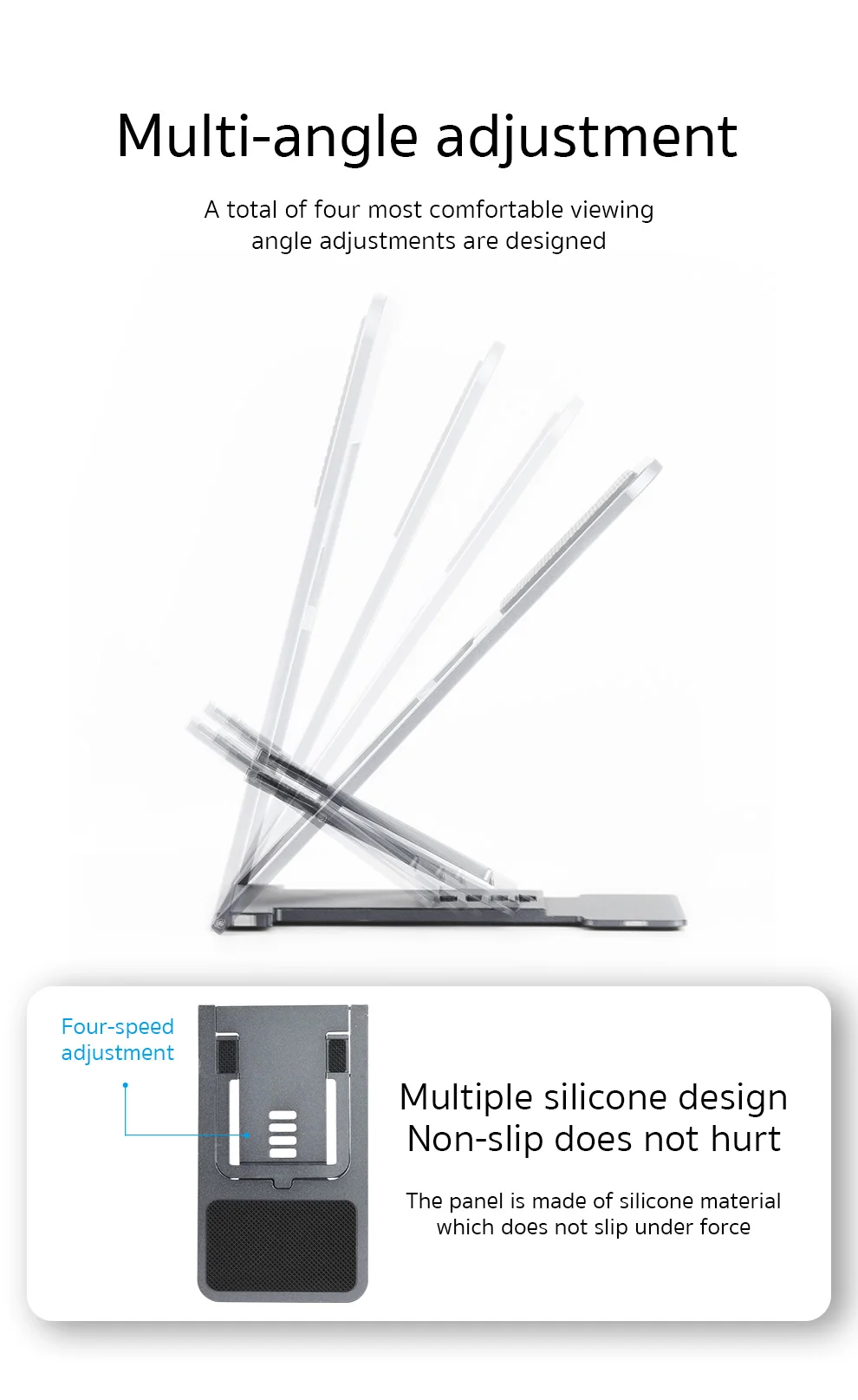COTEetCI Light Weight Folding Stand Phone Holder for Smartphone description image