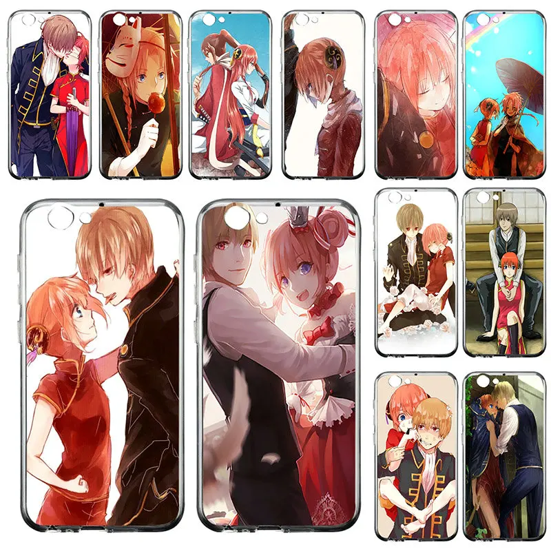 Okita Sougo Kagura Gintama Soft Phone Case TPU Cover for HTC U11 Desire 530 630 626 628 816 820 One A9 E9 M7 M8 M9 M10 Plus | Мобильные