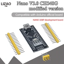 Wavgat nano mini usb com o controlador compatível nano 3.0 ch340 usb driver 12mhz nano v3.0 mesmo que atmega328p