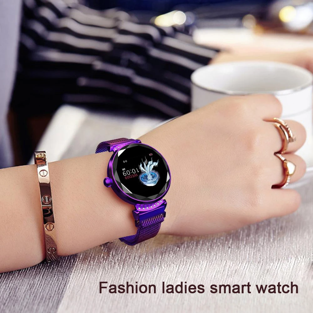 

Blood Pressure Heart Rate Monitoring Fitness Tracker ladies smart watch bluetooth relogio women bracelet for ios android phones