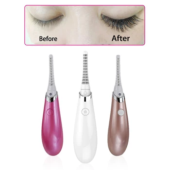 

Portable USB Rechargeable Electric Perm Heated Eyelash Curler Long Lasting Eye lash Curler Makeup Curling Kit