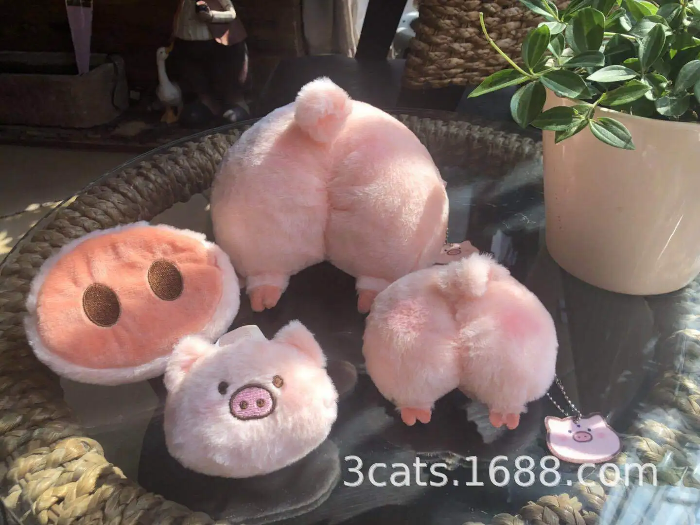 IVYYE Kawaii свинья модные аниме плюшевые сумки на плечо из мягкой мультфильм сумка-тоут Повседневное Сумочка пушистый куклы телефон маленькая сумочка для девушек для девочек; Новинка
