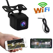 1280P bezprzewodowy samochód widok z tyłu kamera cofania WIFI wsteczna kamera z widokiem z boku Night Vision kamera na deskę rozdzielczą cofania dla IOS Android