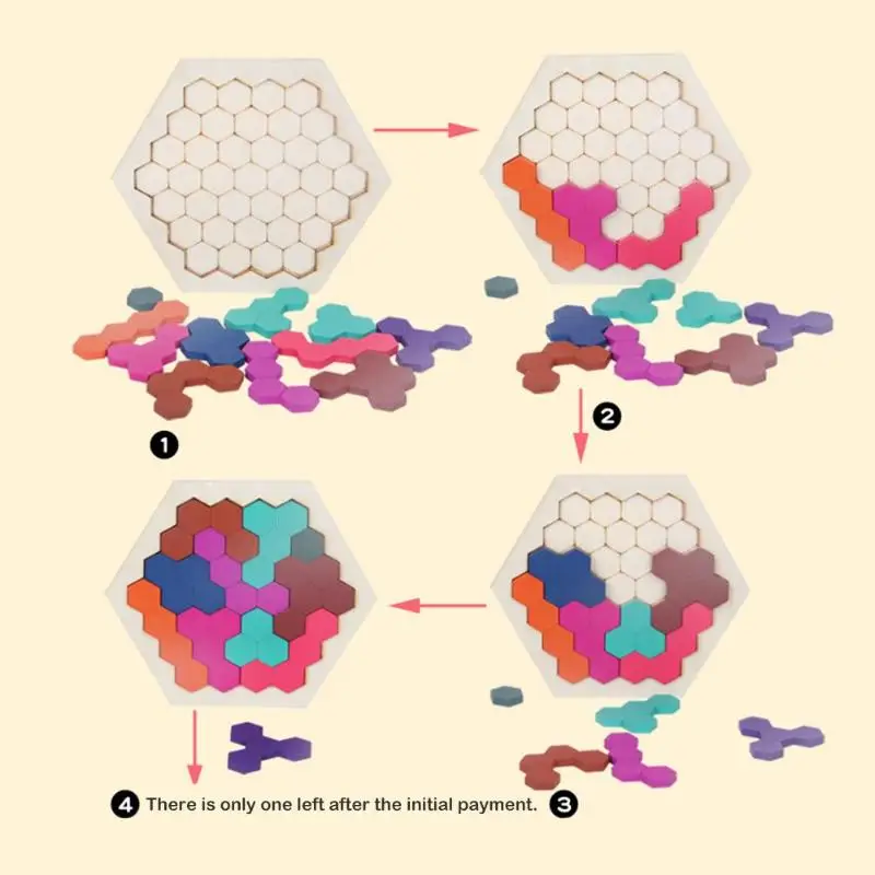 Детские деревянные сотовые Логические Пазлы деревянные настольные Развивающие игрушки для детей подарок DIY доска соответствия игрушка