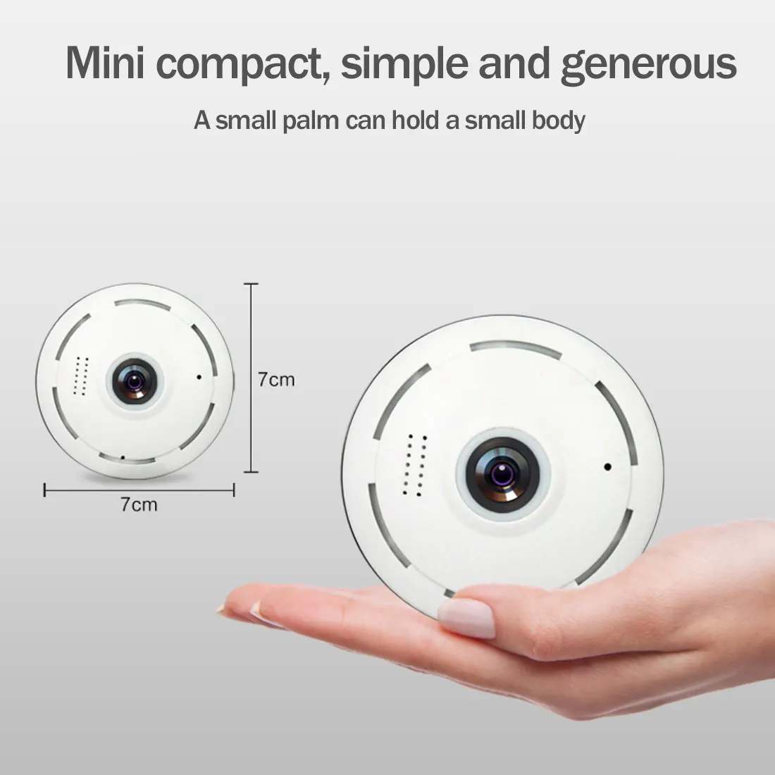 Камера наблюдения мини Wifi IP камера 960P 360 градусов панорамная WIFI PTZ беспроводная