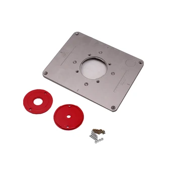 

Aluminum Router Table Plate Trimming Machine Flip Plate Engraving Machine DIY Woodworking Bench Router Table Plate no Insert