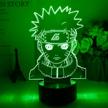 

Japanese Anime 3d Night Lamp Naruto Figure Atmosphere for Kids Child Bedroom Decor Color Changing Touch Sensor Led Night Light