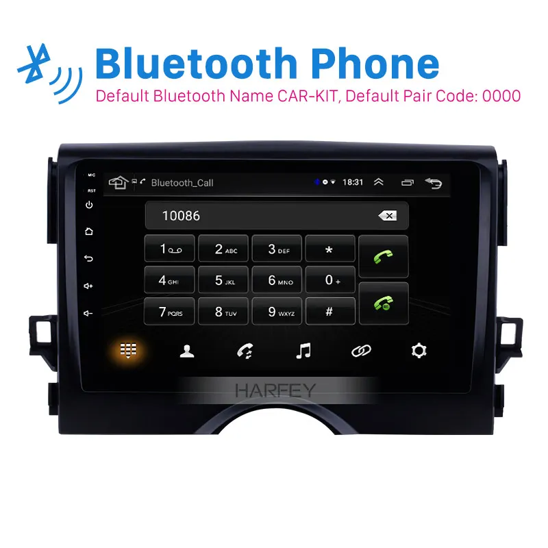 Flash Deal Harfey 2Din Car Multimedia Player for TOYOTA REIZ Mark X 2010 2011 2012 2013 2014 2015 9" Android 8.1 Head Unit GPS Auto Radio 1