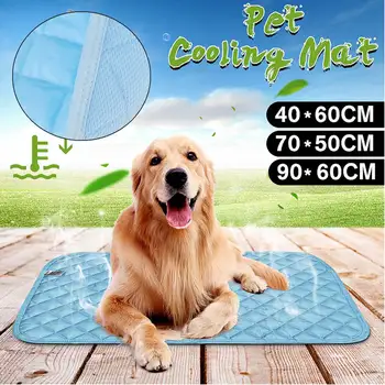 

Pet Soft Summer Self Cooling Mats Gel Pad Blanket Pet Dog Cat Heat Relief Car Seat Ice Silk Mat Pet Cooling Non Sticking Blanket