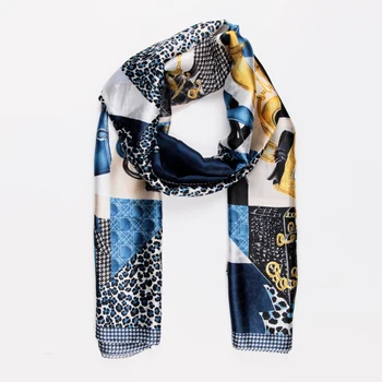 

Fancy mixed silk scarf
