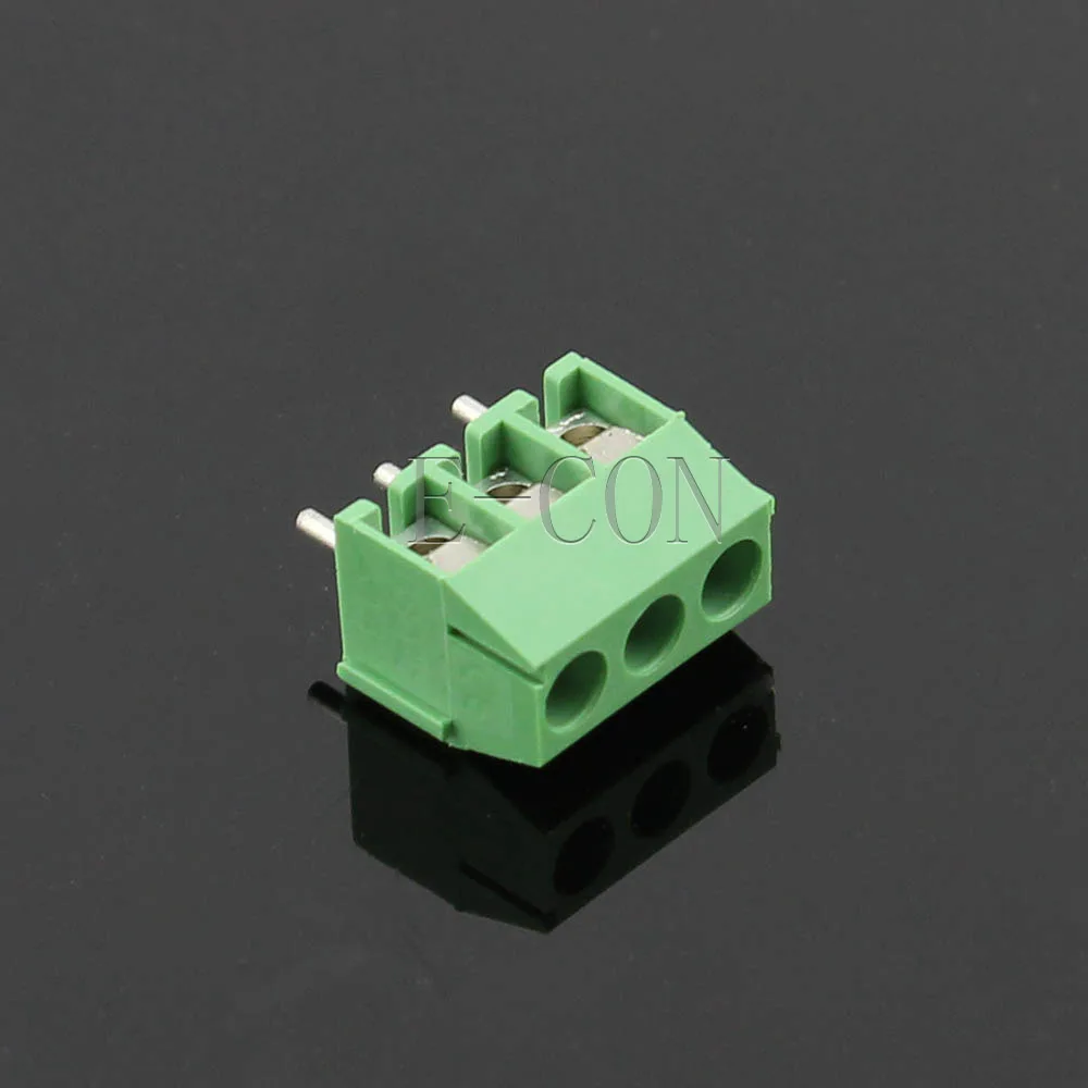 

100PCS 3 poles/3 Pin 3.5mm 3 way straight pin PCB Universal Screw Terminal Block Connector