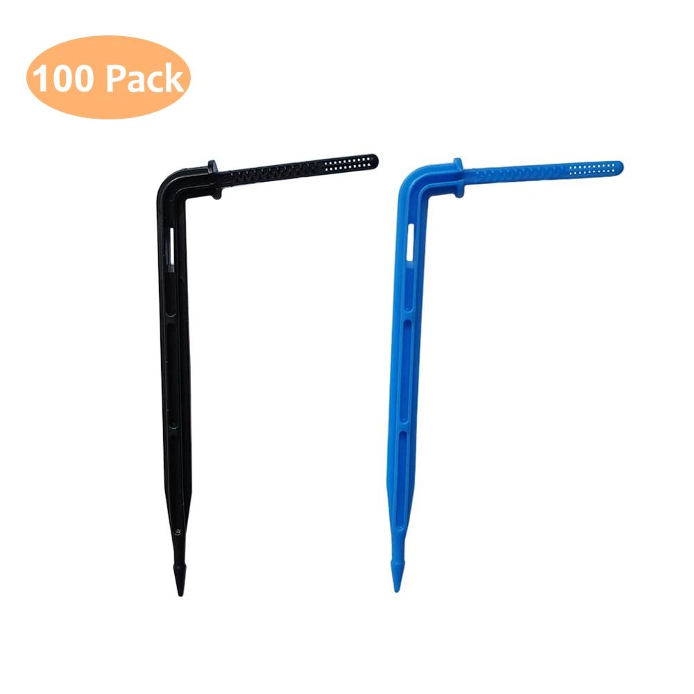 

100 pieces of the same color or mixed curved arrow dripper garden greenhouse flower water-saving irrigation equipment