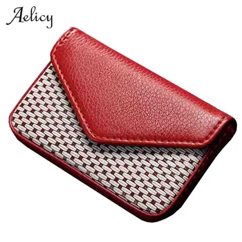 

Business Card Holder Men Women Credit Passport Card Bag Id Passport Card Wallet Book With Magnetic Shut Anti-theft Wallet