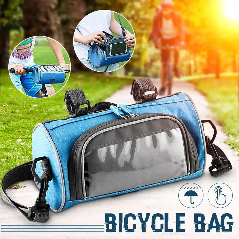 3 in 1 Waterproof Mountain Bicycle Bag Rainproof Front Handlebar Tube Frame Pouch 5.5inch Phone Case Cycling Accessories